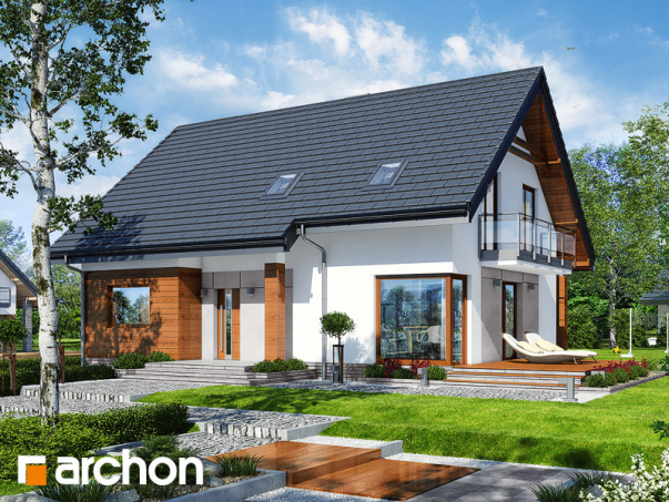 Проект дома Дом в яблонках 7 - 1 С мансардным этажом дома в Киеве