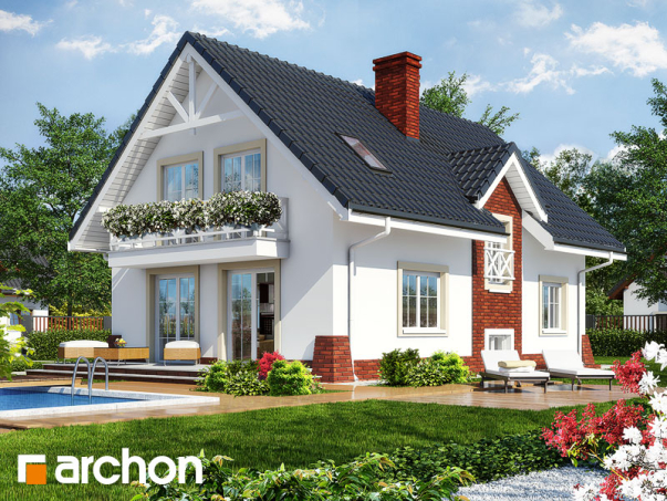 Проект дома Дом в горошке 4 вер.2 - 2 С мансардным этажом дома в Киеве