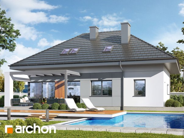 Проект дома Дом в арахисах - 2 С мансардным этажом дома в Киеве