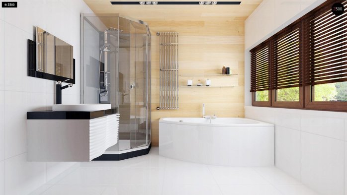 Проект дома Ur5 - 21 С мансардным этажом дома в Киеве