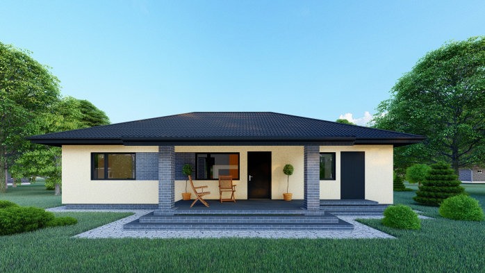 Проєкт будинку DBT 374 - Одноповерхові дома у Києві