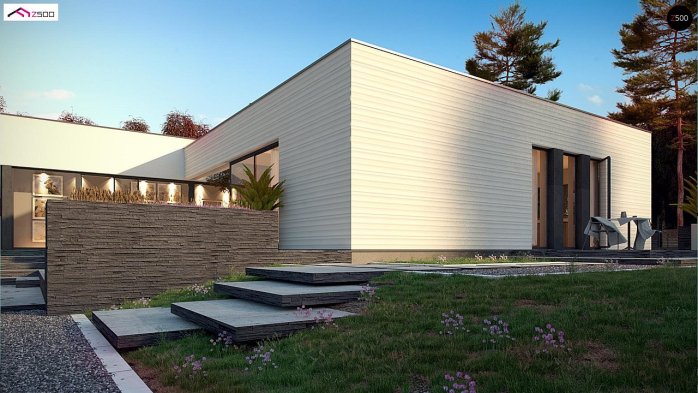 Проект дома Ux99 - 6 Одноэтажные дома в Киеве