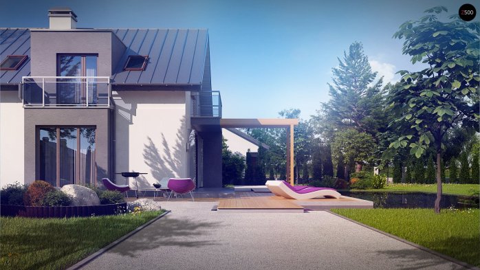 Проект дома U245 - 4 С мансардным этажом дома в Киеве