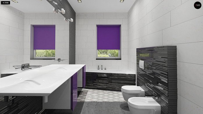 Проект дома U255 a - 14 С мансардным этажом дома в Киеве