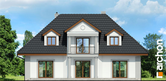 Проект дома Дом в астрах вер.2 - 6 С мансардным этажом дома в Киеве