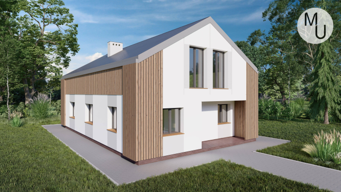 Проект дома DBMU Гаральд - 1 Двухэтажные дома в Киеве