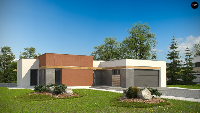 Проект дома Ux101 GP2 - 1 Одноэтажные дома в Киеве
