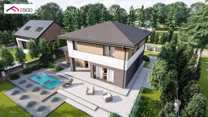 Проект дома U421 - 4 Двухэтажные дома в Киеве