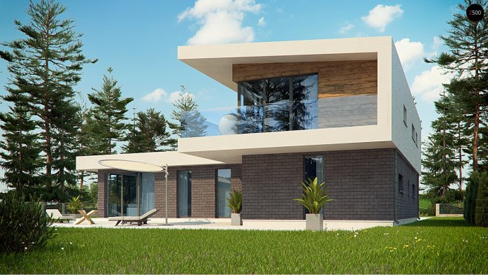 Проект дома Ux70 - 3 Двухэтажные дома в Киеве