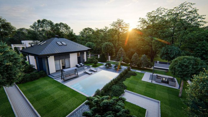 Проект дома U482 - 4 С мансардным этажом дома в Киеве