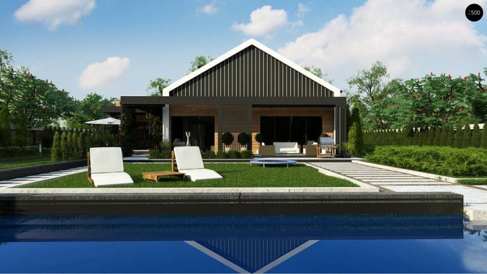 Проект дома U463 - 2 С мансардным этажом дома в Киеве