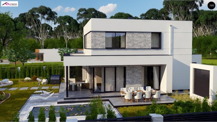 Проект дома Ux92 pk - 4 Двухэтажные дома в Киеве