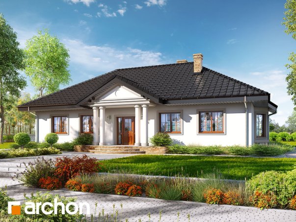 Проект дома Дом в гаурах 5 - 1 Одноэтажные дома в Киеве