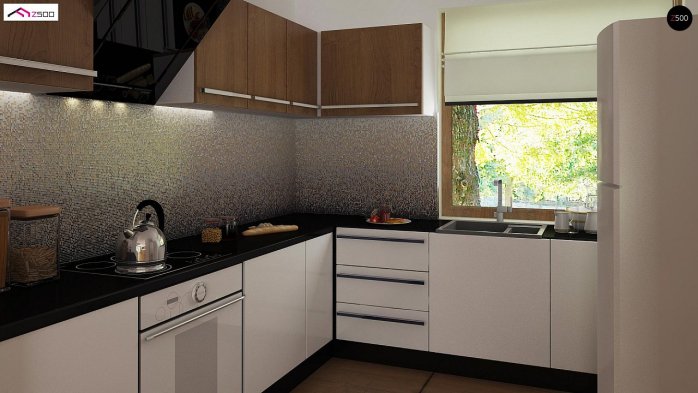 Проект дома U8 B 40 - 6 С мансардным этажом дома в Киеве