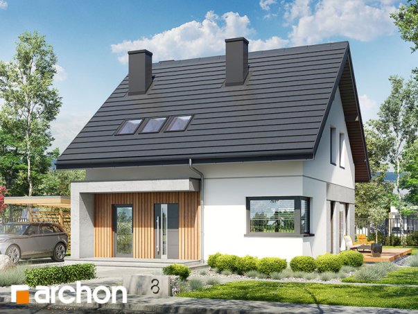 Проект дома Дом в крынках - 1 С мансардным этажом дома в Киеве