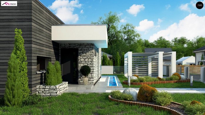 Проект дома Ux153 - 5 Одноэтажные дома в Киеве