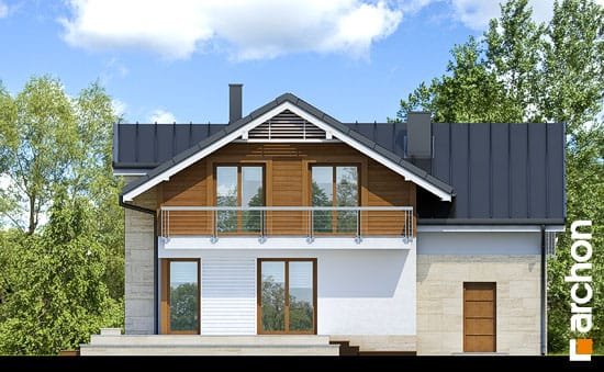 Проект дома Дом в абрикосах 3 вер.2 - 6 С мансардным этажом дома в Киеве