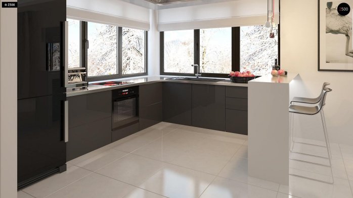 Проект дома Ub2 - 7 Двухэтажные дома в Киеве