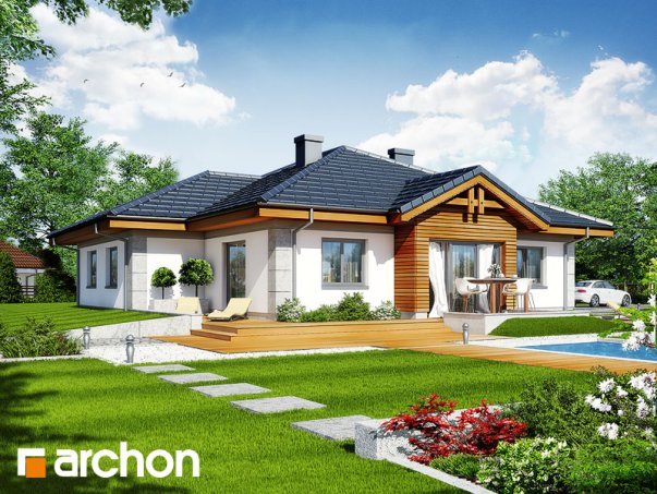 Проект дома Дом в лобо вер.2 - 2 Одноэтажные дома в Киеве