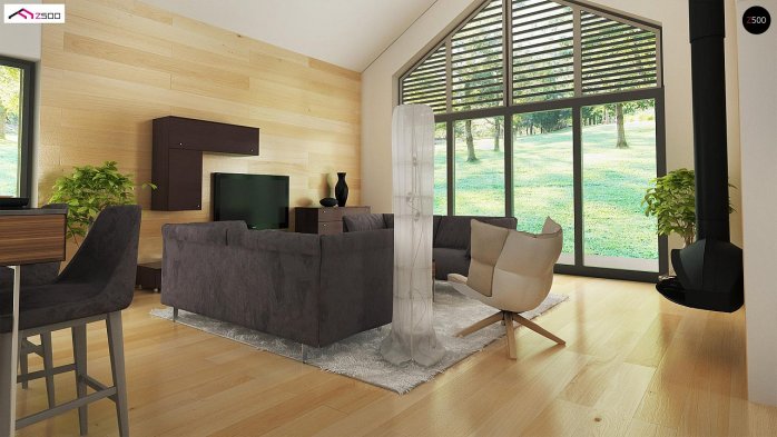 Проект дома U402 B+ - 7 Одноэтажные дома в Киеве