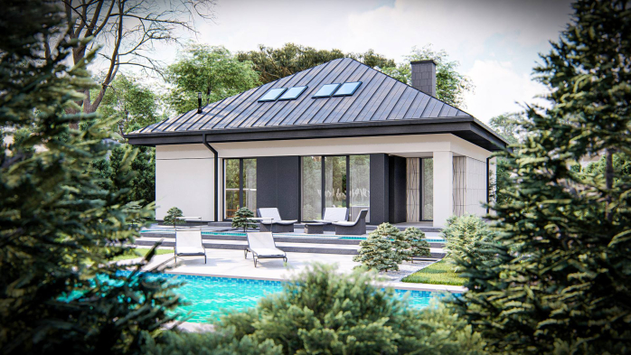 Проект дома U477 - 3 С мансардным этажом дома в Киеве