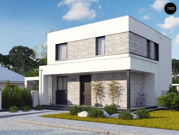 Проект дома Ux92 pk - 1 Двухэтажные дома в Киеве