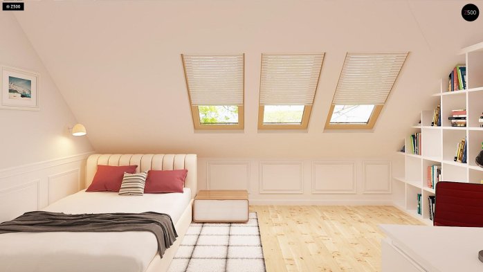 Проект дома U14 - 9 С мансардным этажом дома в Киеве