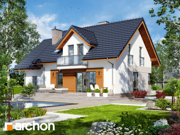 Проект дома Дом в ясенниках - 2 С мансардным этажом дома в Киеве