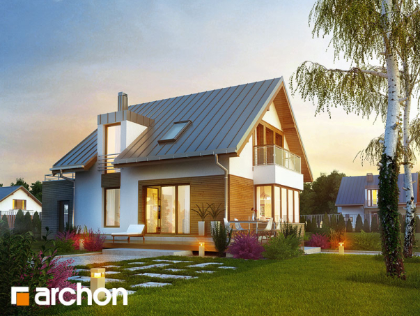 Проект дома Дом в кардамоне вер.2 - 2 С мансардным этажом дома в Киеве