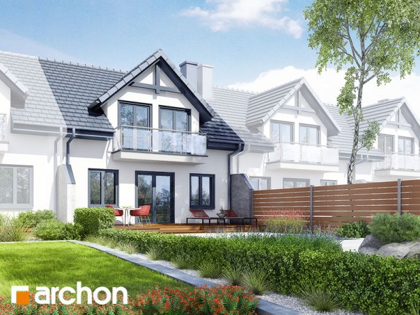 Проект дома Дом в клематисах вер.3 - 2 С мансардным этажом дома в Киеве