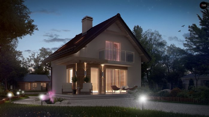 Проект дома U264 - 4 С мансардным этажом дома в Киеве