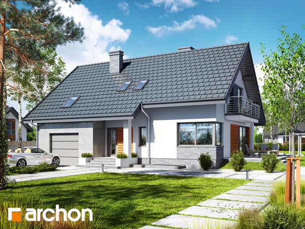 Проект дома Дом в айдаредах 4 (П) - 1 С мансардным этажом дома в Киеве