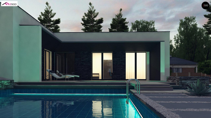 Проект дома Ux160 - 2 Одноэтажные дома в Киеве