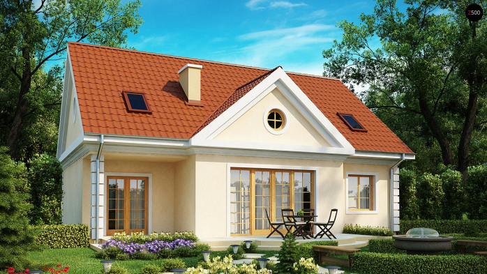 Проект дома U9 - 1 С мансардным этажом дома в Киеве