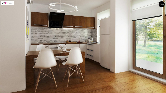 Проект дома U60 - 4 Одноэтажные дома в Киеве