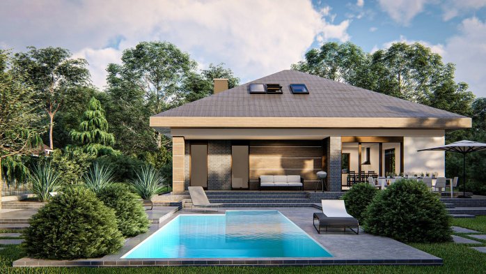 Проект дома U439 - 3 С мансардным этажом дома в Киеве