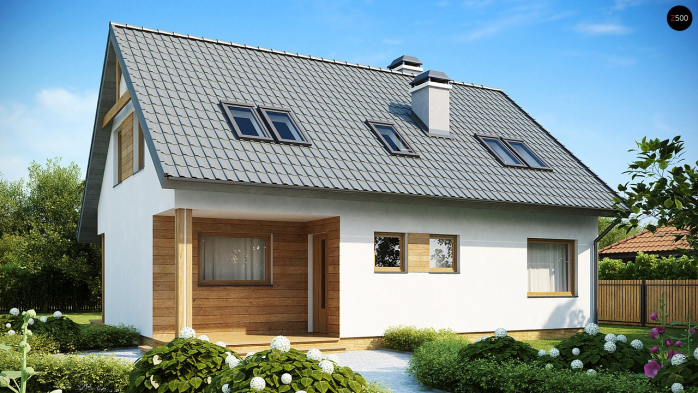 Проект дома U66 - 2 С мансардным этажом дома в Киеве