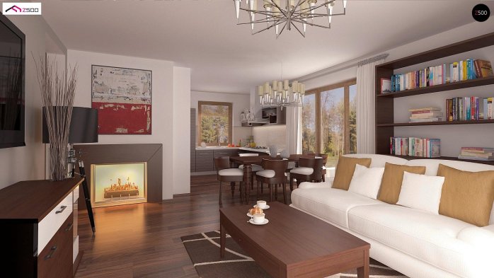 Проект дома U244 - 4 С мансардным этажом дома в Киеве