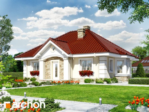 Проект дома Дом в лотосах 2 вер.2 - 1 Одноэтажные дома в Киеве