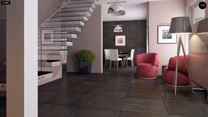 Проект дома U66 D zp - 3 С мансардным этажом дома в Киеве