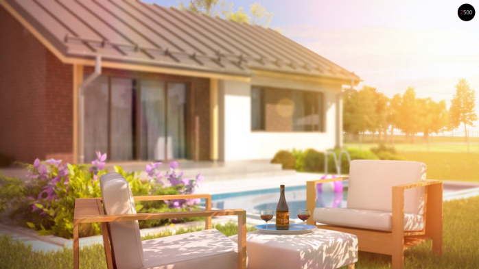 Проект дома U262 - 3 Одноэтажные дома в Киеве