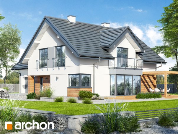 Проект дома Дом в гортензиях 2 (Г2) - 1 С мансардным этажом дома в Киеве