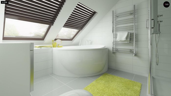 Проект дома U101 D GL - 15 С мансардным этажом дома в Киеве