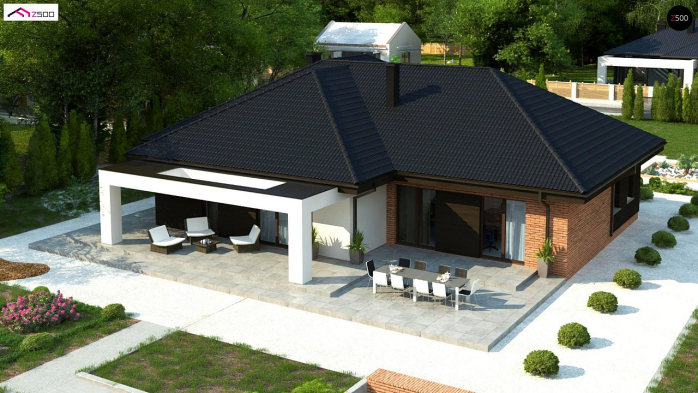 Проект дома U282 - 6 Одноэтажные дома в Киеве