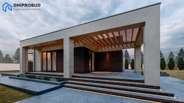 Проект дома DB 52 - 6 Одноэтажные дома в Киеве