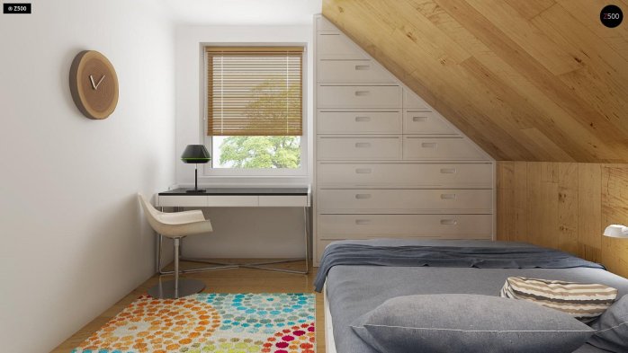 Проект дома U43 - 9 С мансардным этажом дома в Киеве