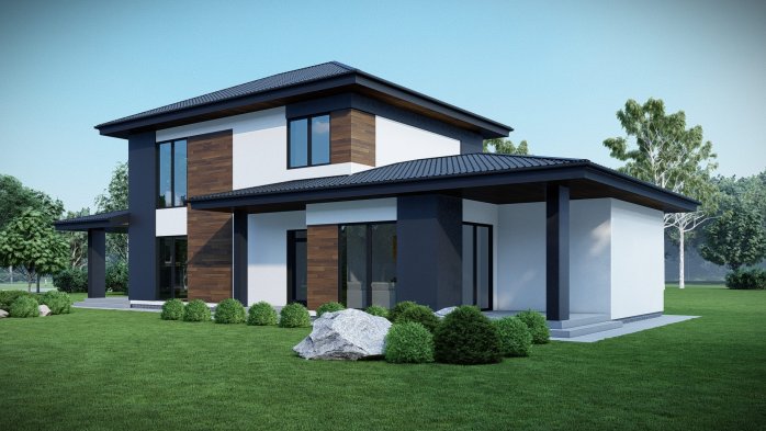 Проект дома DBT 662 - 1 Двухэтажные дома в Киеве