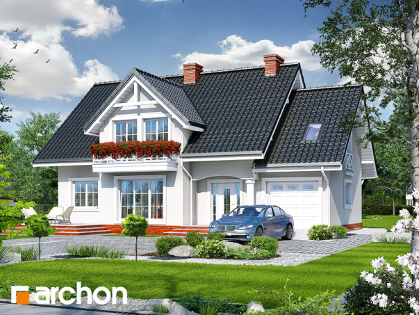 Проект дома Дом в зорях 2 вер.2 - 1 С мансардным этажом дома в Киеве