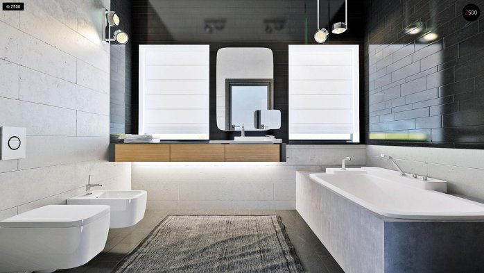 Проект дома Ux63 B + s - 28 Двухэтажные дома в Киеве