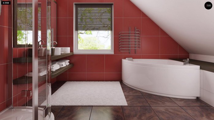 Проект дома U66 D zp - 13 С мансардным этажом дома в Киеве